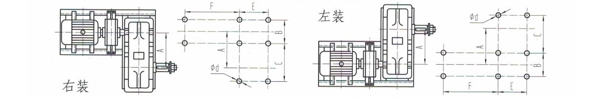 常用YZQ型驅動裝置外形圖-河南振江機械